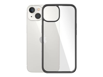 PanzerGlass HardCase - Black Edition - coque de protection pour téléphone portable - verre trempé, 100 % de plastique recyclé - noir, transparent - pour Apple iPhone 14