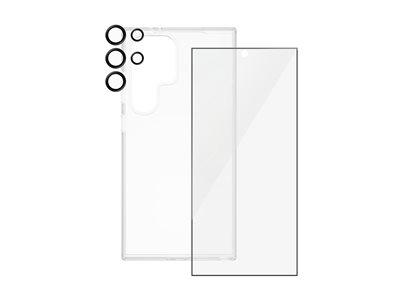 SAFE. by PanzerGlass - Pack 3 en 1 - coque de protection pour téléphone portable - polyuréthanne thermoplastique (TPU), plastique - transparent - pour Samsung Galaxy S24 Ultra