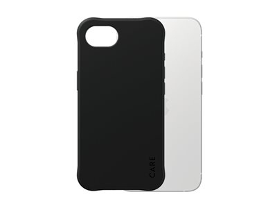 CARE by PanzerGlass - Achterzijde behuizing voor mobiele telefoon - geschikt voor MagSafe - 100% hergebruikt thermoplastisch polyurethaan (TPU) - samba zwart - voor Apple iPhone SE (2e generatie), SE (3rd generation)