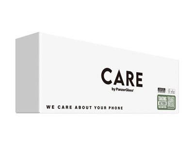 CARE by PanzerGlass - Coque de protection pour téléphone portable - compatibilité avec MagSafe - polyuréthanne thermoplastique (TPU) - blanc, transparent - pour Apple iPhone 16e