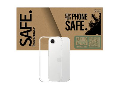 SAFE. by PanzerGlass - Coque de protection pour téléphone portable - polyuréthanne thermoplastique (TPU) - pour Apple iPhone 16e