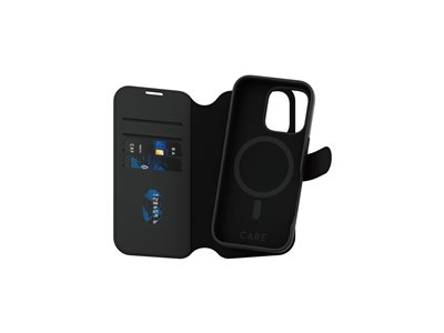 CARE by PanzerGlass Tango - Étui à rabat pour téléphone portable - deux-en-un - compatibilité avec MagSafe - cuir vegan, polyuréthane, polycarbonate - pour Apple iPhone 16 Pro