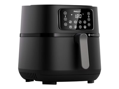 Philips 5000 Series HD9285 XXL Connected - Friteuse avec peu d'huile - 7.2 litres - 2000 Watt - argent foncé/noir