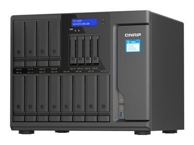 QNAP TS-1655 - Serveur NAS - 16 Baies - SATA 6Gb/s - RAID JBOD, 0, 1, 5, 6, 10, 50, 60 - RAM 8 Go - 2.5 Gigabit Ethernet - iSCSI support