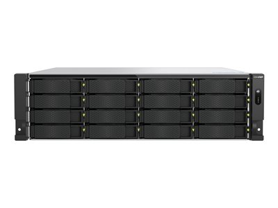 QNAP TS-H1677AXU-RP - Serveur NAS - 16 Baies - rack-montable - SATA 6Gb/s - RAID 0, 1, 5, 6, 10, 50, 60, JBOD - RAM 32 Go - Gigabit Ethernet / 2.5 Gigabit Ethernet / 5 Gigabit Ethernet / 10 Gigabit Ethernet - iSCSI support - 3U