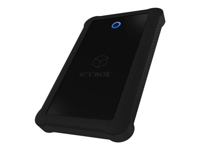 ICY BOX IB-233U3-B - Storage enclosure - 2.5" - eSATA 6Gb/s - USB 3.0 - zwart