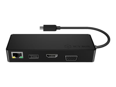 ICY BOX IB-DK4033-CPD - Station d'accueil - USB-C - VGA, HDMI - GigE