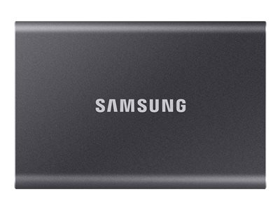 Samsung T7 MU-PC4T0T - SSD - chiffré - 4 To - externe (portable) - USB 3.2 Gen 2 (USB-C connecteur) - AES 256 bits - gris