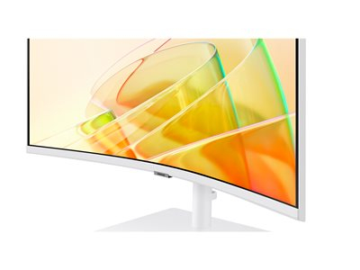 Samsung ViewFinity S6 S34C650TAU - S65TC Series - écran LED - incurvé - 34" - 3440 x 1440 UWQHD @ 100 Hz - VA - 350 cd/m² - 3000:1 - HDR10 - 5 ms - 2x Thunderbolt 4, HDMI, DisplayPort - haut-parleurs - blanc chaud