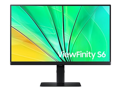 Samsung ViewFinity S6 S24D600EAU - S60UD Series - écran LED - 24" - 2560 x 1440 QHD @ 100 Hz - IPS - 350 cd/m² - 1000:1 - HDR10 - 5 ms - HDMI, DisplayPort - noir