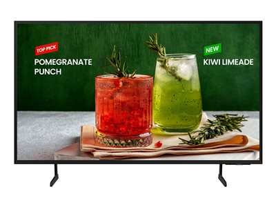 Samsung BE55D-H - Classe de diagonale 55" BED-H Series TV LCD rétro-éclairée par LED - Crystal UHD - signalisation numérique - Smart TV - Tizen OS - 4K UHD (2160p) 3840 x 2160 - HDR - Edge LED BLU - noir