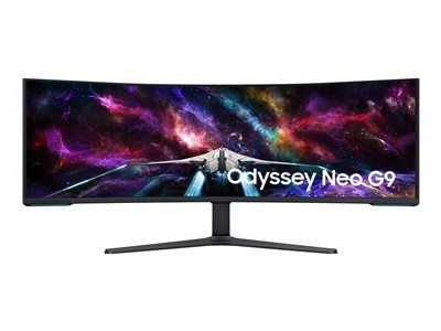 Samsung Odyssey Neo G9 S57CG952NU - G95NC Series - moniteur QLED - jeux - incurvé - 57" - 7680 x 2160 Dual UHD @ 240 Hz - VA - 1000 cd/m² - 1000000:1 - DisplayHDR 1000 - 1 ms - 3xHDMI, DisplayPort - noir, blanc