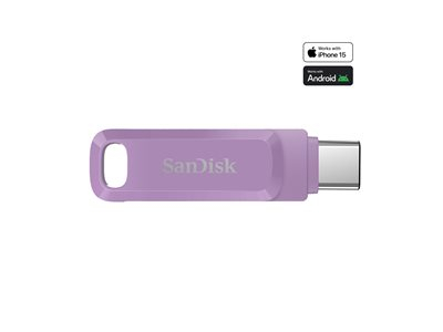 SanDisk Ultra Dual Drive Go - Clé USB - 1 To - USB 3.2 Gen 1 / USB-C - mauve