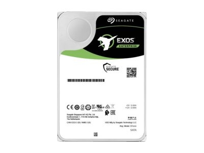 Seagate Exos X18 ST12000NM001J - Disque dur - chiffré - 12 To - interne - SATA 6Gb/s - 7200 tours/min - mémoire tampon : 256 Mo - Self-Encrypting Drive (SED)
