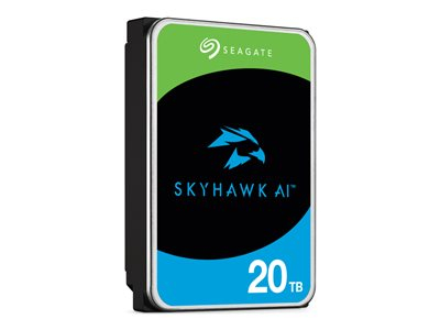 Seagate SkyHawk AI ST20000VE003 - Disque dur - 20 To - interne - 3.5" - SATA 6Gb/s - mémoire tampon : 512 Mo - avec 3 ans de Seagate Rescue Data Recovery