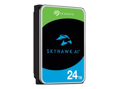 Seagate SkyHawk AI ST24000VE002 - Disque dur - 24 To - interne - 3.5" - SATA 6Gb/s - mémoire tampon : 512 Mo - avec 3 ans de Seagate Rescue Data Recovery