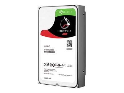 Seagate IronWolf ST4000VN008 - Disque dur - 4 To - interne - 3.5" - SATA 6Gb/s - 5900 tours/min - mémoire tampon : 64 Mo
