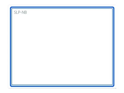Seiko Instruments SLP-NB - Contour bleu - 54 x 70 mm 160 étiquette(s) (1 rouleau(x) x 160 étiquettes pour badges - pour Smart Label Printer 420, 430