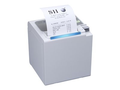 Seiko Instruments RP-E10 - Imprimante de reçus - thermique direct - Rouleau (8 cm) - 203 dpi - jusqu'à 350 mm/sec - LAN - outil de coupe - blanc glacé