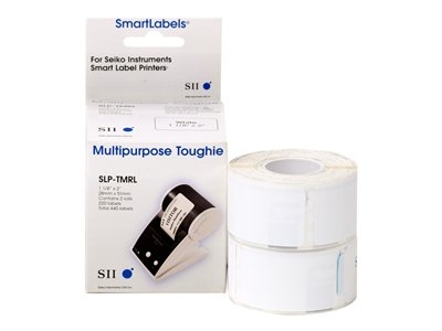 Seiko Instruments SLP-TMRL - Papier - adhésif permanent - blanc - 28 x 51 mm 440 étiquette(s) (2 rouleau(x) x 220 étiquettes multi-emploi - pour Smart Label Printer 620