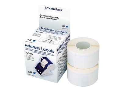 Seiko Instruments SLP-2RLH - Blanc - 28 x 89 mm 520 étiquette(s) (2 rouleau(x) x 260 étiquettes adresses - pour Smart Label Printer 100, 120, 200, 220, 240