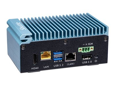 Shuttle SPCEL02 - Ordinateur industriel - USFF 1 x série Atom X J6412 / jusqu'à 2.6 GHz - RAM 0 Go - SSD 0 x 0 Go - UHD Graphics - Gigabit Ethernet - Aucun SE fourni - moniteur : aucun - Conformité TAA