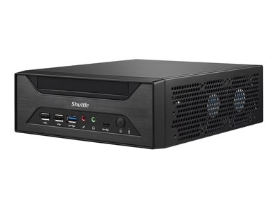 Shuttle XPC slim XH610 - Barebone - Slim-PC Socket LGA1700 - Intel H610 - pas de processeur - RAM 0 Go - Gigabit Ethernet, 2.5 Gigabit Ethernet - noir