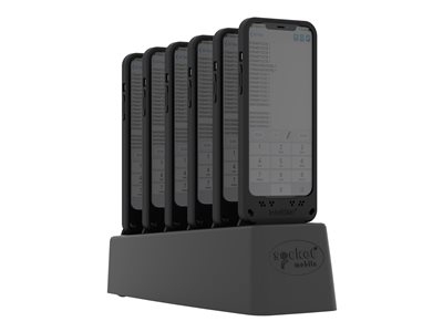 DuraSled DS800 - Avec chargeur 6 baies - scanner de code à barres - compagnon - imageur linéaire - décodé - Bluetooth 2.1 EDR (pack de 6)