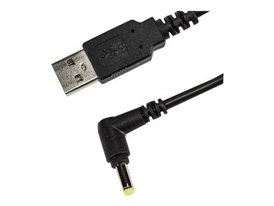 Socket USB to DC Plug Charging Cable - Adaptateur de charge USB - power DC jack (M) incliné pour USB (M) - 1.5 m