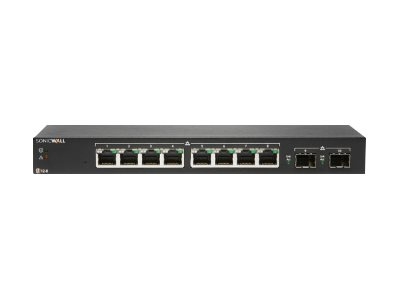 SonicWall Switch SWS12-8 - Commutateur - Géré - 8 x 10/100/1000 + 2 x Gigabit SFP - de bureau