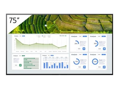 Sony Bravia Professional Displays FW-75BZ30L - Classe de diagonale 75" BZ30L Series écran LCD rétro-éclairé par LED - signalisation numérique - Android TV - 4K UHD (2160p) 3840 x 2160 - HDR - Direct LED
