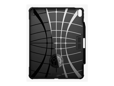 Spigen Rugged Armor Pro - Étui à rabat pour tablette - robuste - fibre de carbone, polyuréthane - noir - pour Apple 13-inch iPad Air (M2, M3)