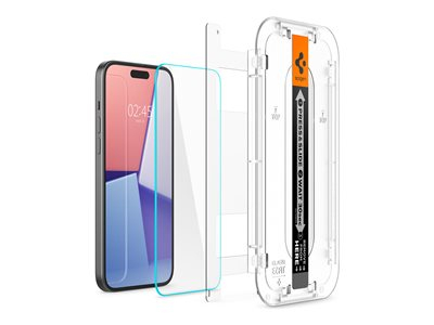 Spigen EZ Fit GLAS.tR HD - Protection d'écran pour téléphone portable - verre - pour Apple iPhone 15