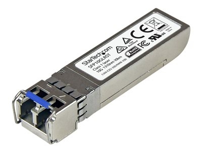 StarTech.com Module de transceiver SFP+ à fibre optique 10 Gigabit - Compatible Cisco SFP-10G-LR - Monomode LC - Mini GBIC - 10 km - Module transmetteur SFP+ (équivalent à : Cisco SFP-10G-LR) - 10GbE - 10GBase-LR - mode unique LC - jusqu'à 10 km - 1310 nm - pour P/N: PEX10GSFP