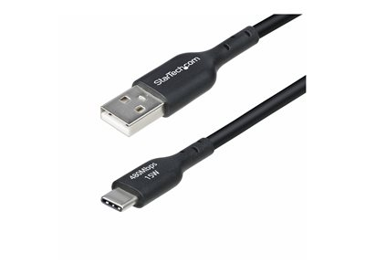 StarTech.com 3m (9.8ft) USB-A to USB-C Charging Cable, Charger Cord, M/M - Câble USB - USB (M) pour USB-C (M) - USB 2.0 - 3 A - 3 m - sans halogène, passif, charge et synchronisation, USB Fast Charge (15W) - noir