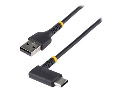 StarTech.com Câble USB A vers USB C de 1m, Cordon Chargeur Rapide USB-C - Câble USB - USB (M) droit pour USB-C (M) angle droit - USB 2.0 - 3 A - 1 m - noir