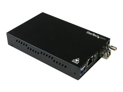 StarTech.com Convertisseur de média fibre optique GbE - Monomode LC - Convertisseur Ethernet cuivre vers fibre - 20 km (ET91000SM20) - Convertisseur de média à fibre optique - 1GbE - 1000Base-LX, 1000Base-T - RJ-45 / mode unique LC - jusqu'à 20 km - 1310 nm - pour P/N: SVA12M2NEUA, SVA12M5NA