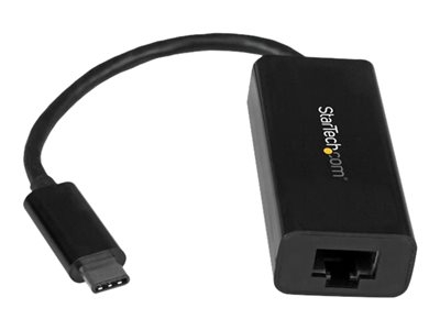 StarTech.com Adaptateur réseau USB-C vers RJ45 Gigabit Ethernet - M/F - USB 3.1 Gen 1 (5 Gb/s) (US1GC30B) - Adaptateur réseau - USB-C - Gigabit Ethernet - noir - pour P/N: HB30C3A1CFB, HB30C3A1CFS, TB33A1C