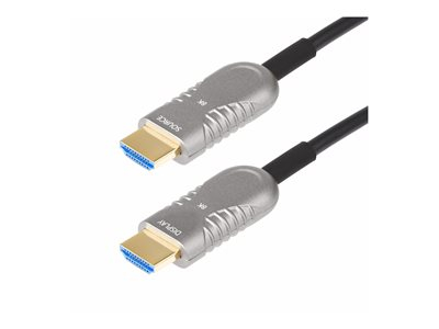 StarTech.com Câble Optique Actif (AOC) HDMI 2.1 Hybride de 30,4m, 8K60Hz - Ultra High Speed - câble HDMI - HDMI mâle pour HDMI mâle - 30.4 m - cuivre hybride/fibre optique - noir - Active Optical Cable (AOC), support 4K 120 Hz, support pour 8K60Hz, support pour 4K60Hz