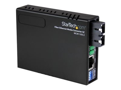 StarTech.com Convertisseur Ethernet fibre optique multimode SC 10/100 - 2 km - Convertisseur de média à fibre optique - 100Mb LAN - 10Base-T, 100Base-FX, 100Base-TX - RJ-45 / SC multi-mode - jusqu'à 2 km - 1310 nm