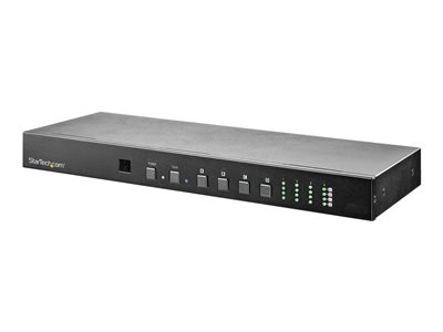 StarTech.com Matrice vidéo HDMI 4x4 avec audio et contrôle Ethernet/RS232 - 4K 60 Hz - Switch montable en rack - VS424HD4K60 - Commutateur vidéo/audio - de bureau