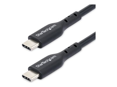 StarTech.com Chargeur USB-C de 2m, Câble USB-C, Cordon USB-C, 60W 3A PD - Câble USB - USB-C (M) pour USB-C (M) - USB 2.0 - 5 / 9 / 12 / 15 / 20 V - 3 A - 2 m - USB Power Delivery (60W) - noir