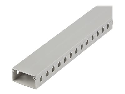 StarTech.com Chemin de Câbles avec Slots 2m - 50 x 25mm - Gaine pour câble - 2 m - gris - Conformité TAA