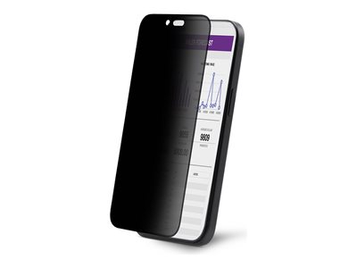 StarTech.com - Protection d'écran pour téléphone portable - filtre à 4 voies, 4 voies 360, prend en charge l'orientation portrait/paysage, tactile - verre - avec filtre de confidentialité - 4 voies - adhésif - noir - Conformité TAA - pour Apple iPhone 16 Pro