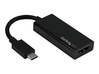 StarTech.com Adaptateur USB-C vers HDMI - Convertisseur USB Type-C vers HDMI - 4K 60Hz - Adaptateur vidéo externe - USB-C - HDMI - noir - pour P/N: TB3DK2DPM2, TB3DOCK2DPPD, TB3DOCK2DPPU, TB4CDOCK