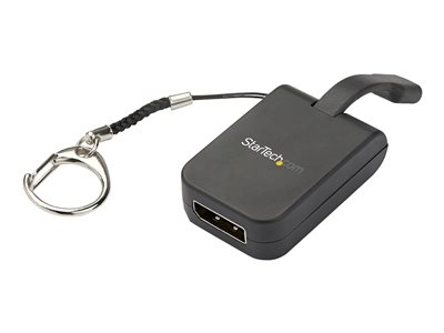 StarTech Adaptateur USB Type-C vers DisplayPort - 4k 60 Hz - Câble incorporé (CDP2DPFC) - Adaptateur USB / DisplayPort - USB-C (M) pour DisplayPort (F) - Displayport 1.2/Thunderbolt 3 - support 4K - noir