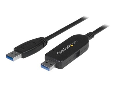 Startech Câble USB 3.0 de transfert de données pour Mac et Windows - Adaptateur de connexion directe - USB 3.0 - USB 3.0 - noir