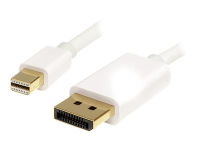 StarTech.com Câble adaptateur Mini DisplayPort vers DisplayPort 1.2 2m - Cordon Mini DP à DP - Support HBR2 - M/M - DisplayPort 4K - Blanc - Câble DisplayPort - Mini DisplayPort (M) pour DisplayPort (M) - 2 m - blanc - pour P/N: CDP2MDP, CDP2MDPEC, CDP2MDPFC, CDPVDHDMDP2G, CDPVDHDMDPRG, CDPVDHDMDPSG, CDPVDHMDPDP