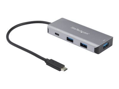 StarTech.com Hub USB-C à 4 ports - 3x USB-A, 1x USB-C - Concentrateur USB 3.1 Gen 2 - 10 Gbps - Câble hôte intégré de 25 cm (HB31C3A1CB) - Concentrateur (hub) - 1 x USB-C + 3 x USB 3.1 - de bureau - pour P/N: PEXUSB321C