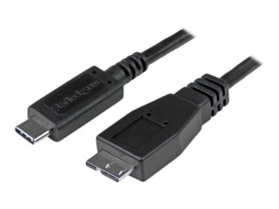 StarTech.com Câble USB-C vers Micro-B de 1 m - Cordon USB C vers Micro B - USB 3.1 - M/M - Noir - Câble USB - USB-C (M) pour Micro-USB de type B (M) - USB 3.1 - 1 m - noir - pour P/N: HB31C2A2CB, PEXUSB311AC3, PEXUSB312A1C1H, PEXUSB312A2C2V, PEXUSB312C3, PEXUSB321C
